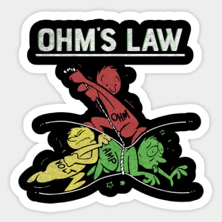 Ohms Law electronics Sticker